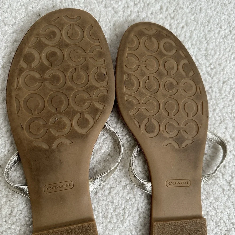 Coach Rachal Thong Tong Sandals Flip Flops Shoes Size 9 B - Picture 14 of 16